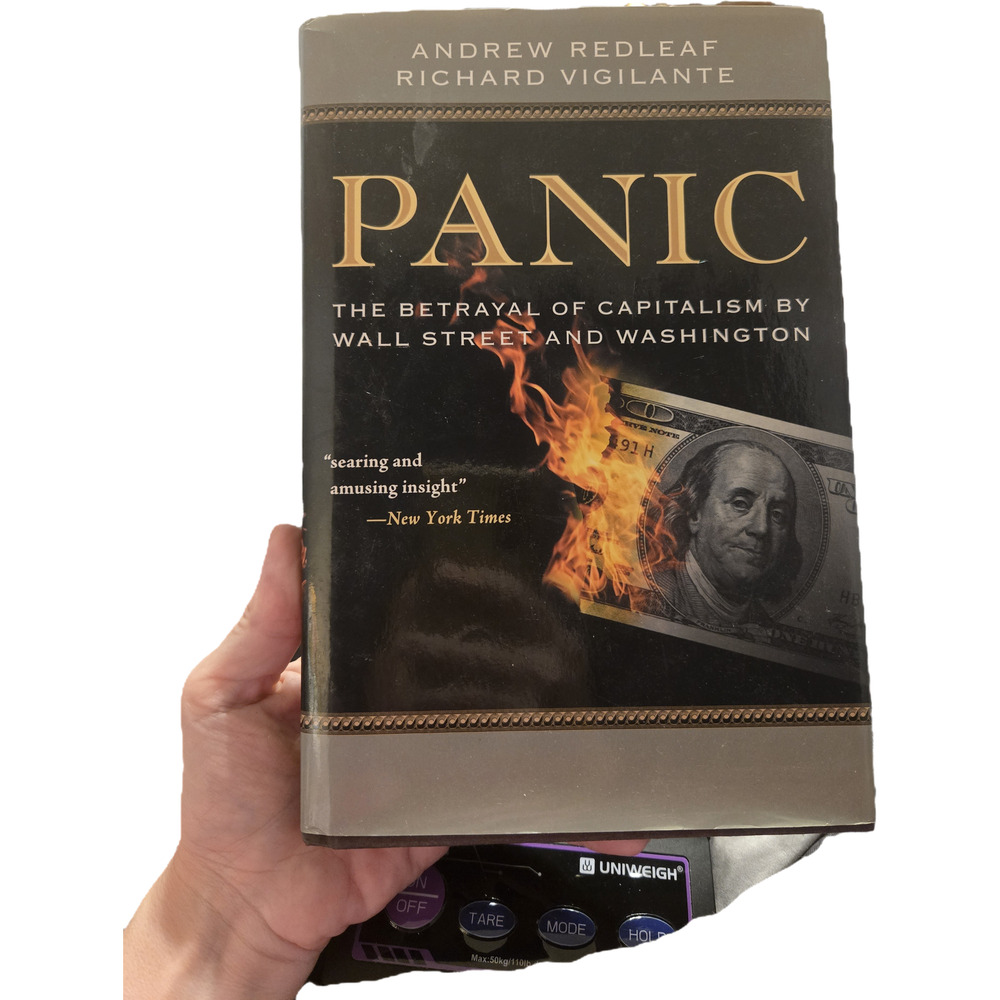 Panic Betrayal Capitalism by Wall Street Washington Andrew Redleaf  1st Edition